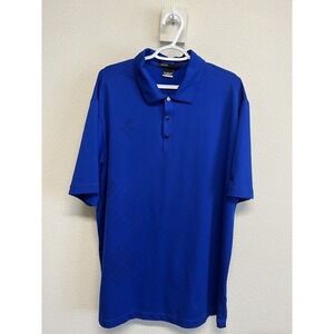 Nike Tiger Woods Collection Polo Shirt Men's Size XL Blue Vented Dri Fit Golf